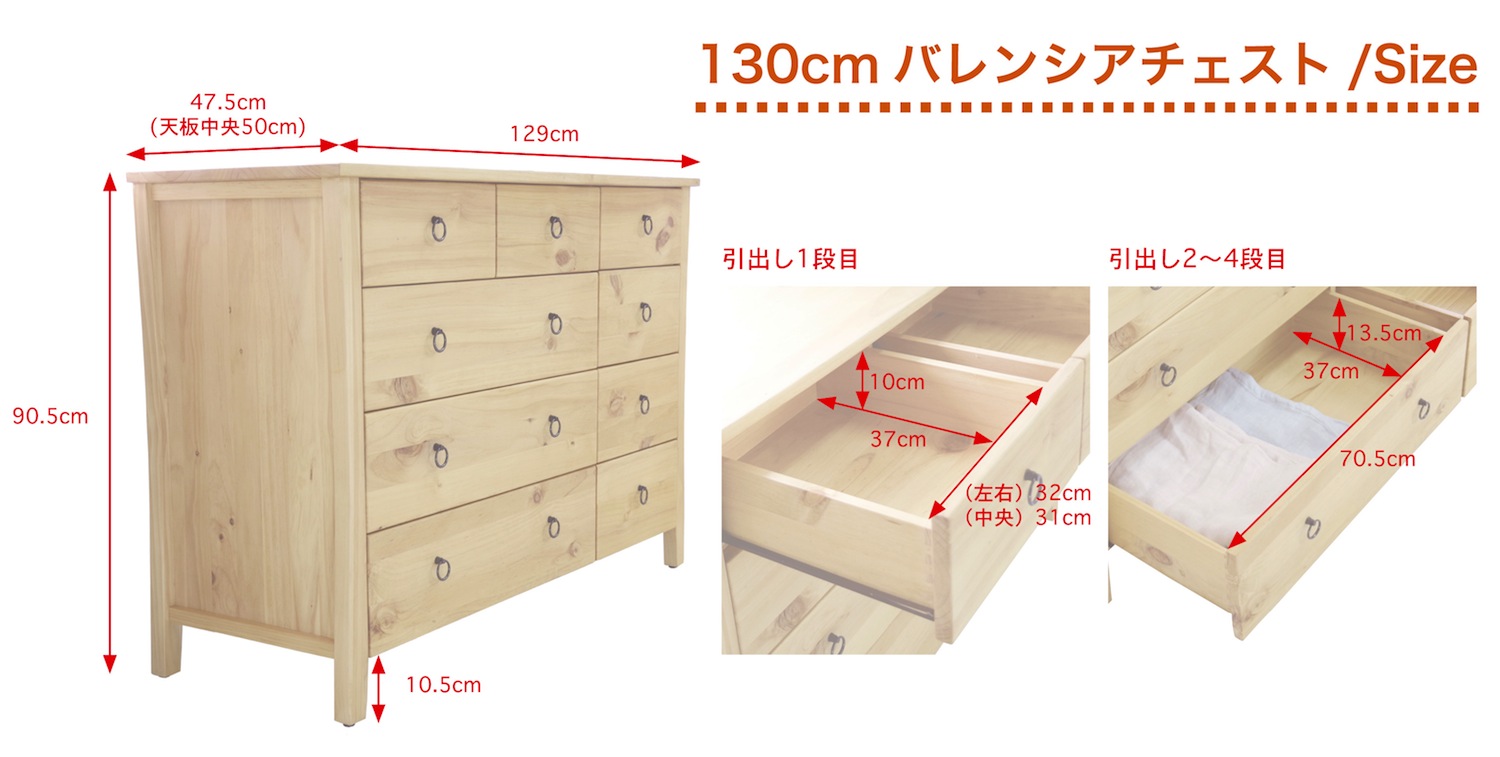 低ホルムアルデヒドのチェスト