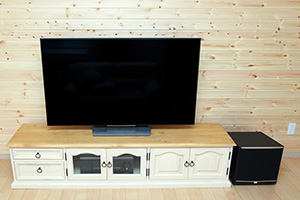 55インチ対応のフレンチカントリーテレビ台に寄せられたお声