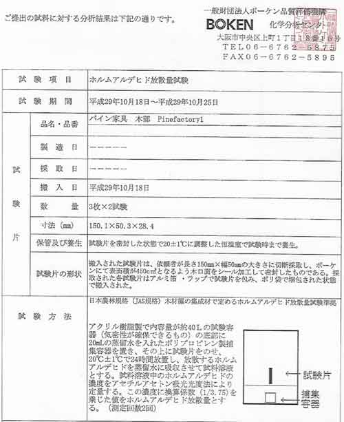 フォースター家具より安心安全家具の証明