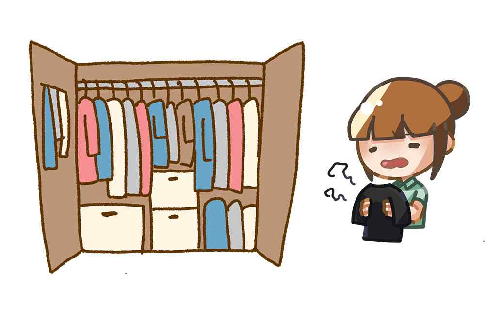 クローゼット入れた服が臭い