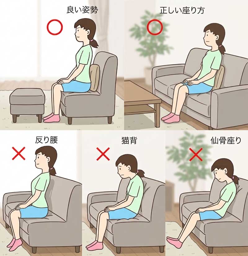 姿勢が悪くならないソファ