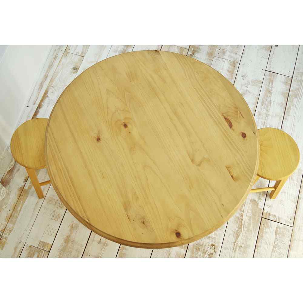 ナチュラルカントリー家具 丸いテーブル