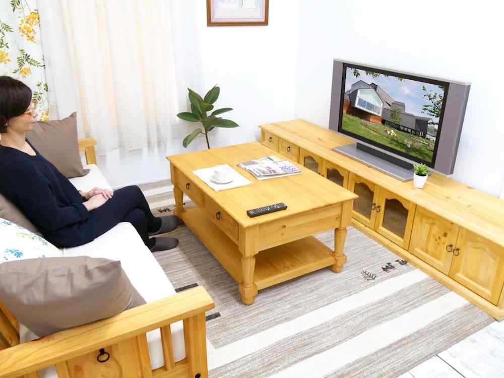 カントリー家具　ローテーブル